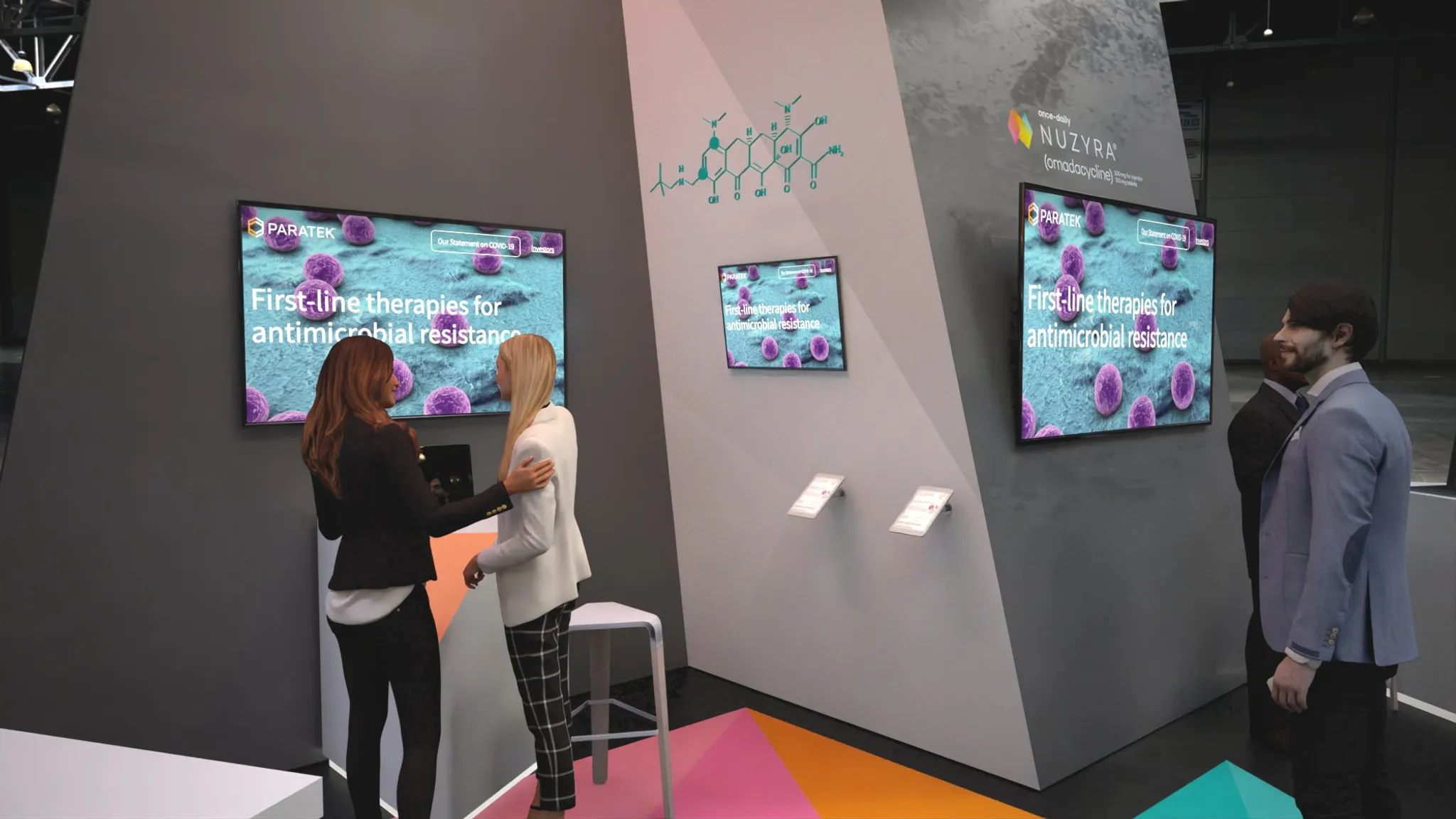 20x20 Island booth design by Reaction Space